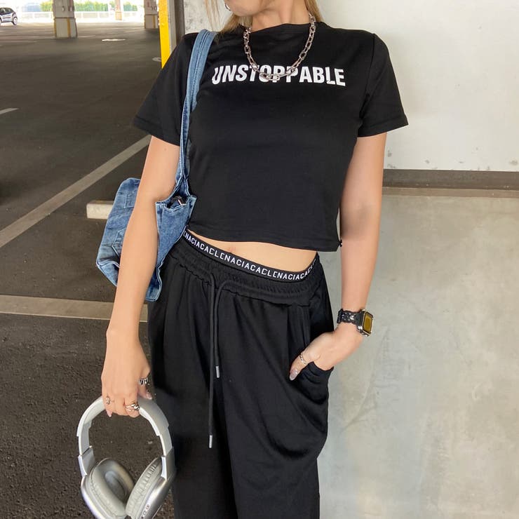 ウエストロゴワイドパンツ・Tシャツセットアップ | non-hedge  | 詳細画像9 