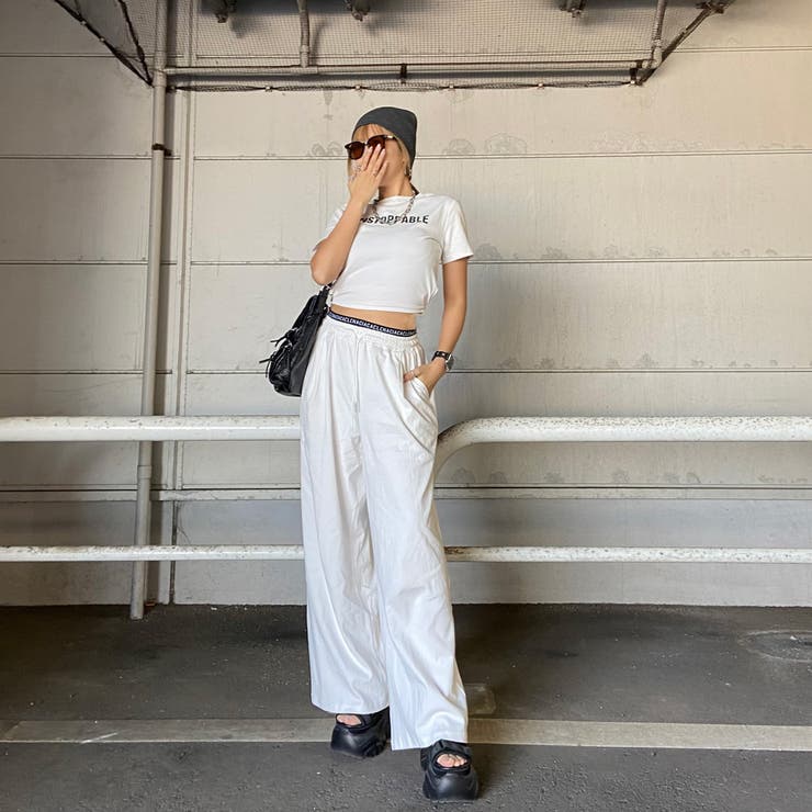 ウエストロゴワイドパンツ・Tシャツセットアップ | non-hedge  | 詳細画像10 