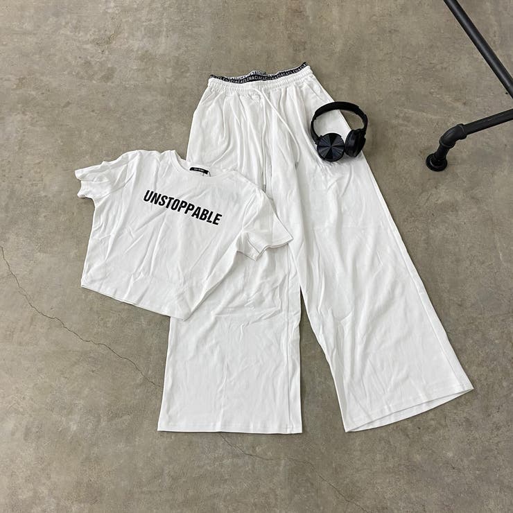 ウエストロゴワイドパンツ・Tシャツセットアップ | non-hedge  | 詳細画像45 