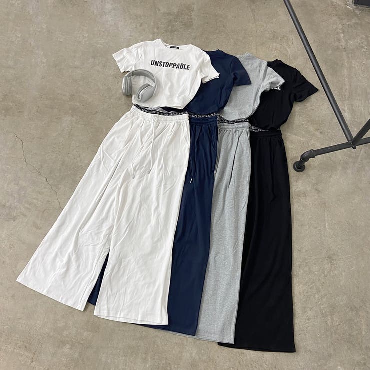 ウエストロゴワイドパンツ・Tシャツセットアップ | non-hedge  | 詳細画像46 