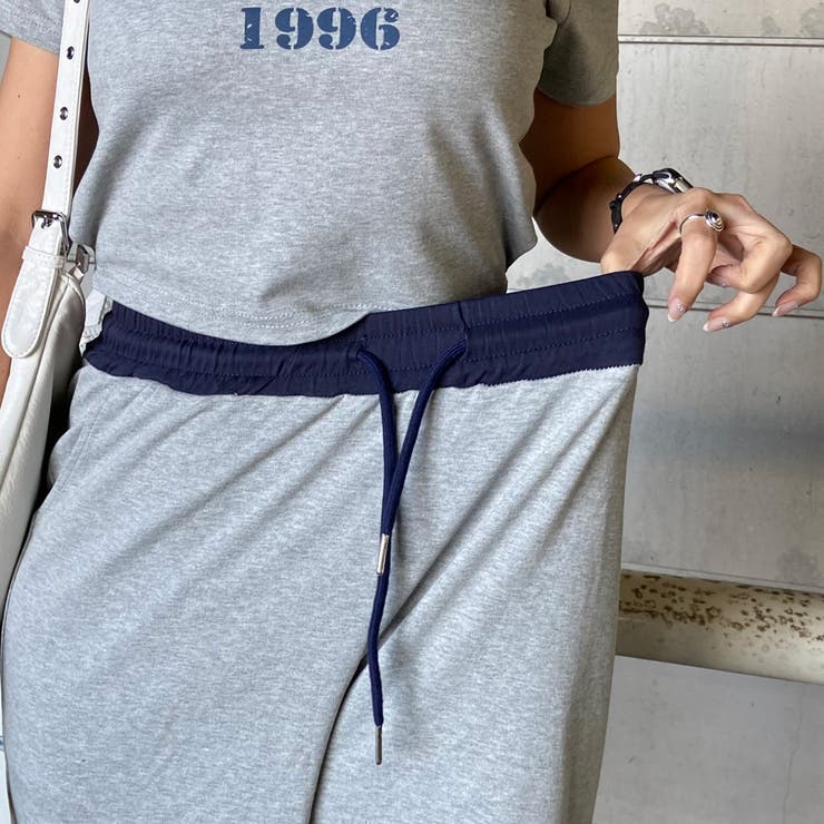 ウエスト配色ワイドパンツ・Tシャツセットアップ | non-hedge  | 詳細画像39 