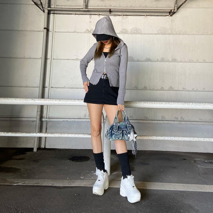 リブフードWZIPトップス | non-hedge  | 詳細画像10 