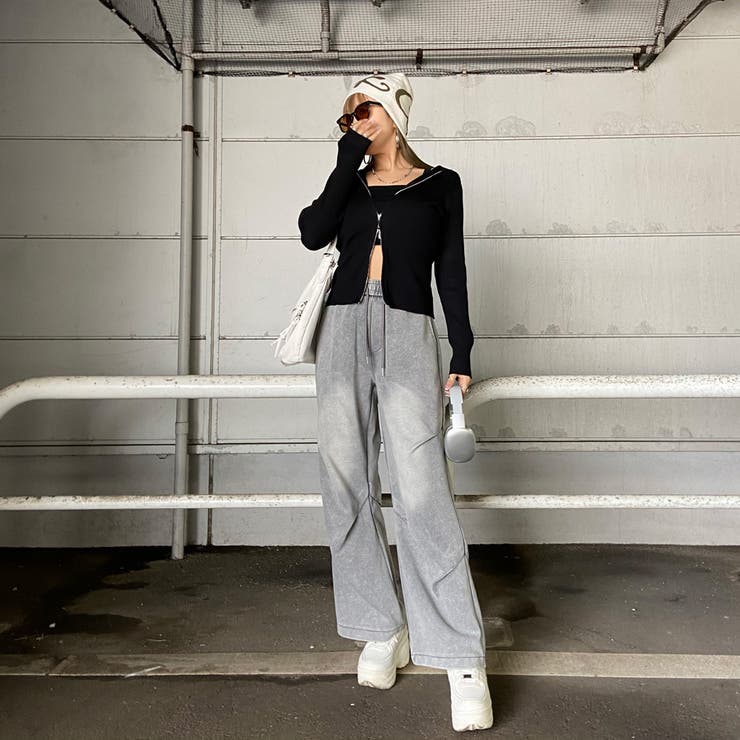 リブフードWZIPトップス | non-hedge  | 詳細画像2 