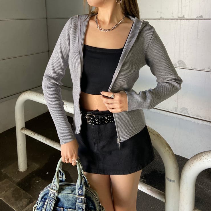 リブフードWZIPトップス | non-hedge  | 詳細画像19 