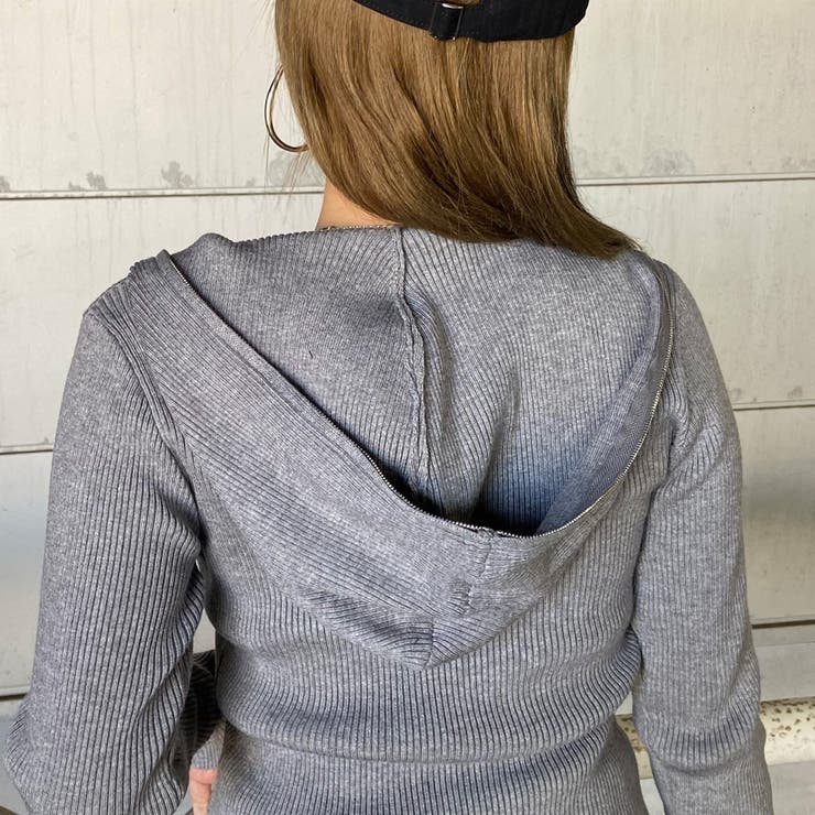 リブフードWZIPトップス | non-hedge  | 詳細画像21 