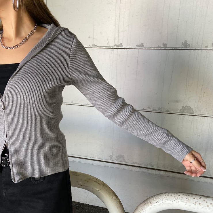 リブフードWZIPトップス | non-hedge  | 詳細画像22 