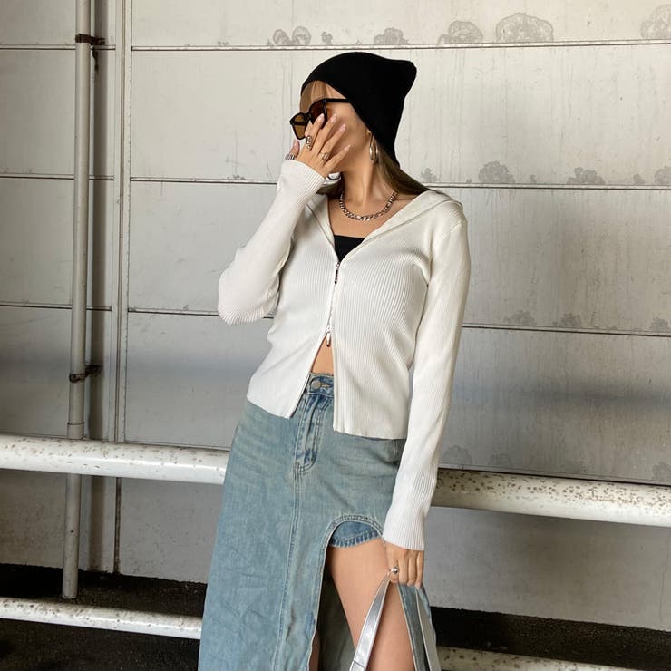 リブフードWZIPトップス | non-hedge  | 詳細画像25 