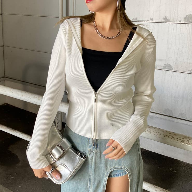 リブフードWZIPトップス | non-hedge  | 詳細画像29 