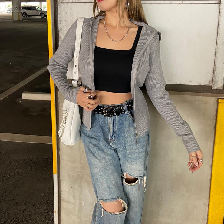 リブフードWZIPトップス | non-hedge  | 詳細画像35 