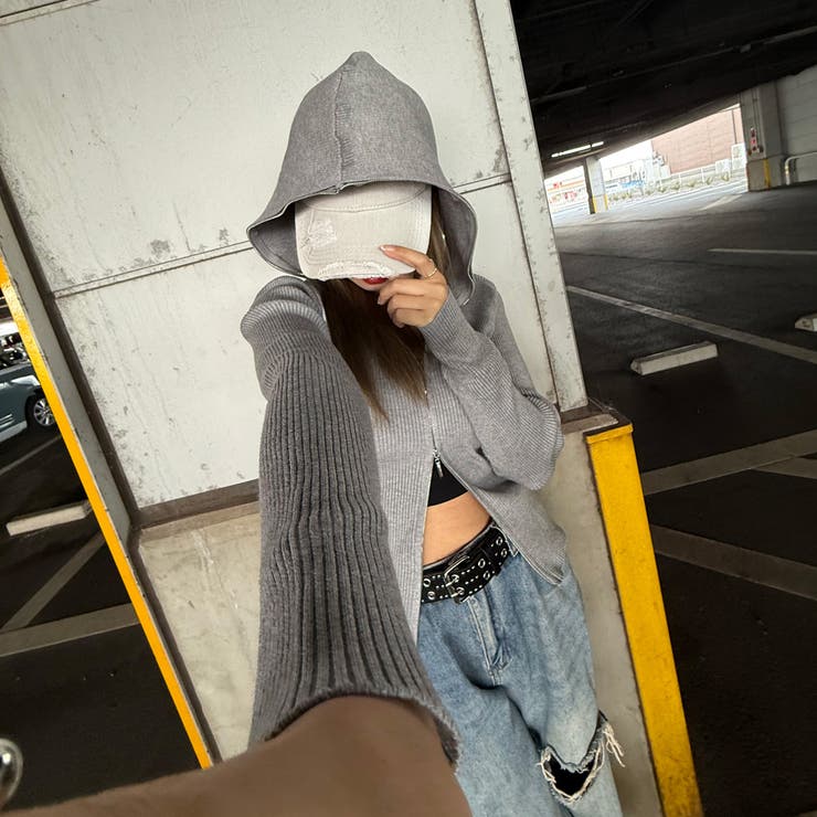 リブフードWZIPトップス | non-hedge  | 詳細画像36 