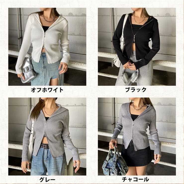 リブフードWZIPトップス | non-hedge  | 詳細画像40 