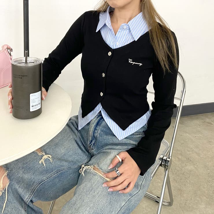 シャツアンサンブル風トップス | non-hedge  | 詳細画像1 