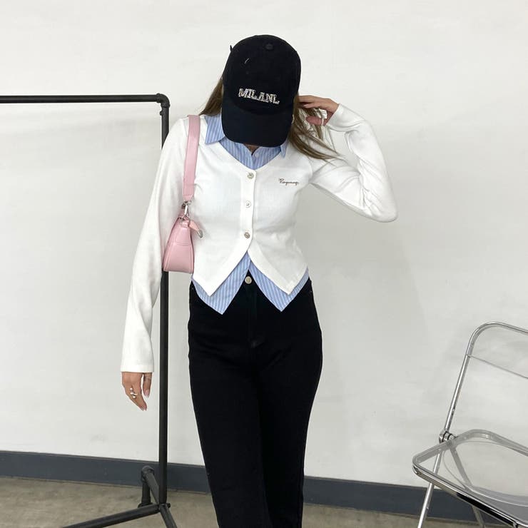 シャツアンサンブル風トップス | non-hedge  | 詳細画像11 