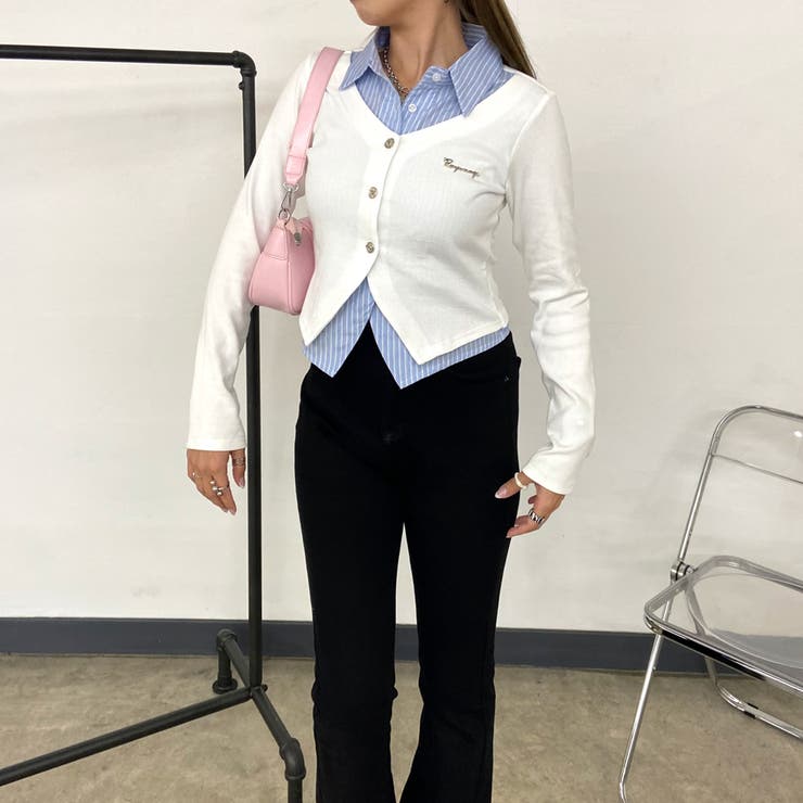 シャツアンサンブル風トップス | non-hedge  | 詳細画像12 