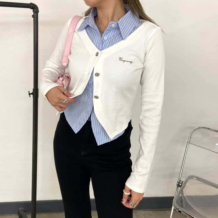 シャツアンサンブル風トップス | non-hedge  | 詳細画像14 