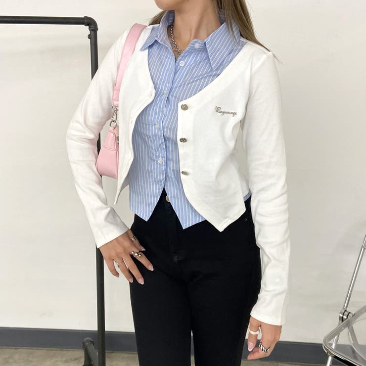 シャツアンサンブル風トップス | non-hedge  | 詳細画像15 