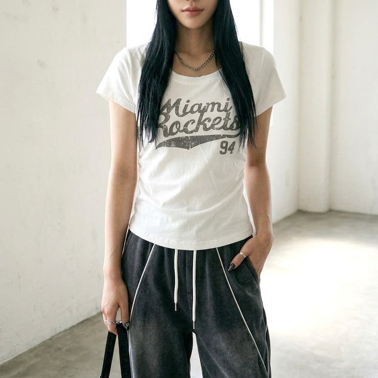 オフホワイト | アメカジサイドドロストTシャツ | non-hedge 