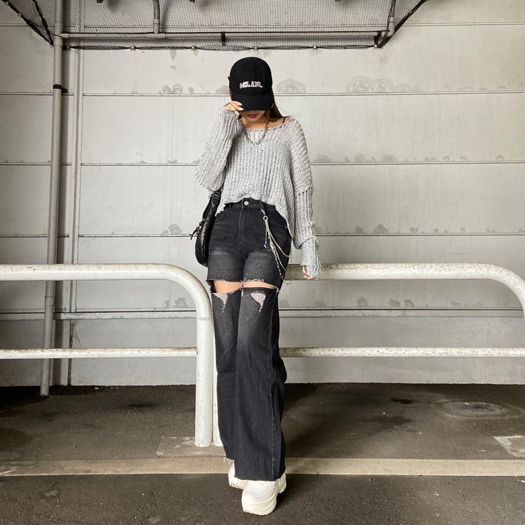 MIX透かしプルオーバー | non-hedge  | 詳細画像12 