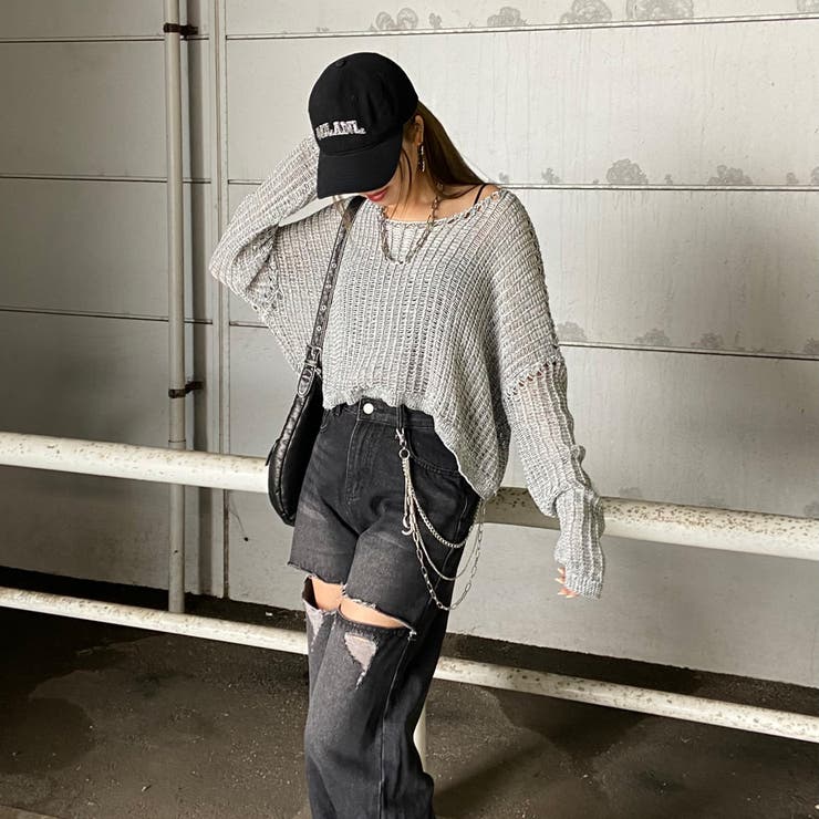 MIX透かしプルオーバー | non-hedge  | 詳細画像13 