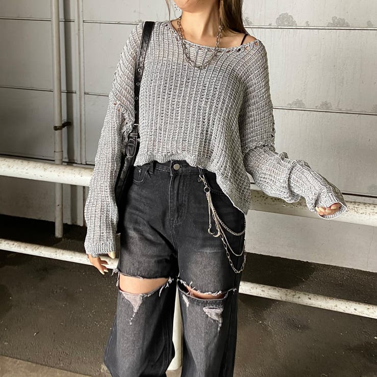 MIX透かしプルオーバー | non-hedge  | 詳細画像14 