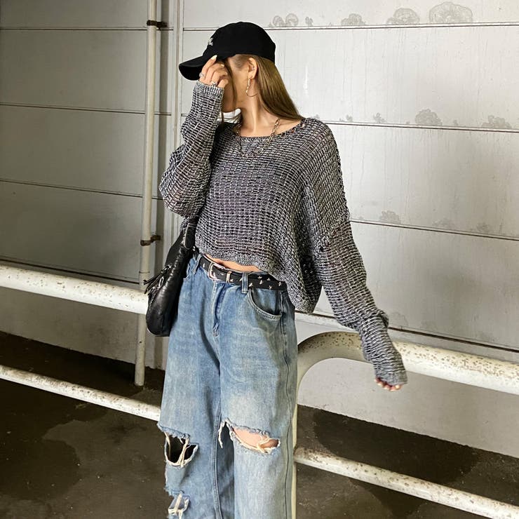 MIX透かしプルオーバー | non-hedge  | 詳細画像17 