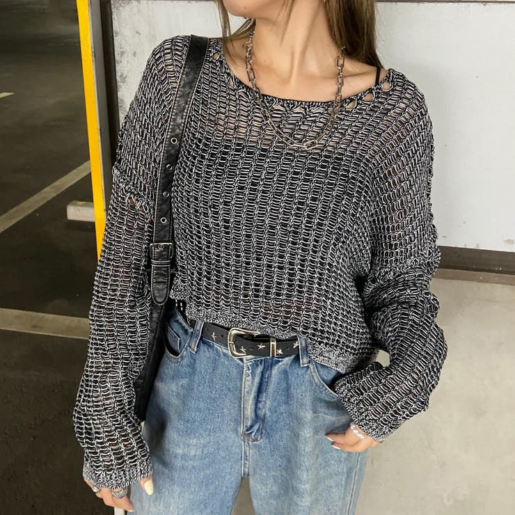 MIX透かしプルオーバー | non-hedge  | 詳細画像19 