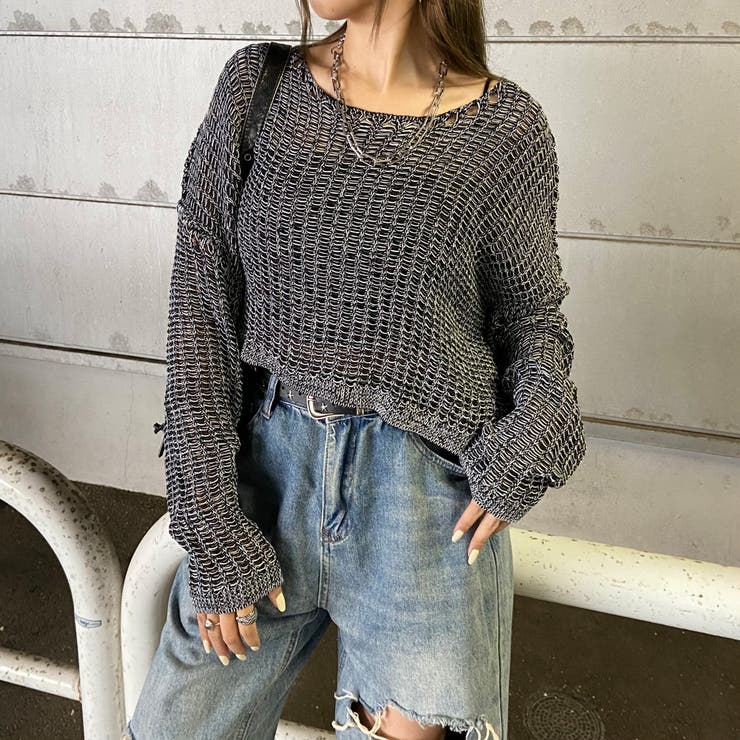 MIX透かしプルオーバー | non-hedge  | 詳細画像20 