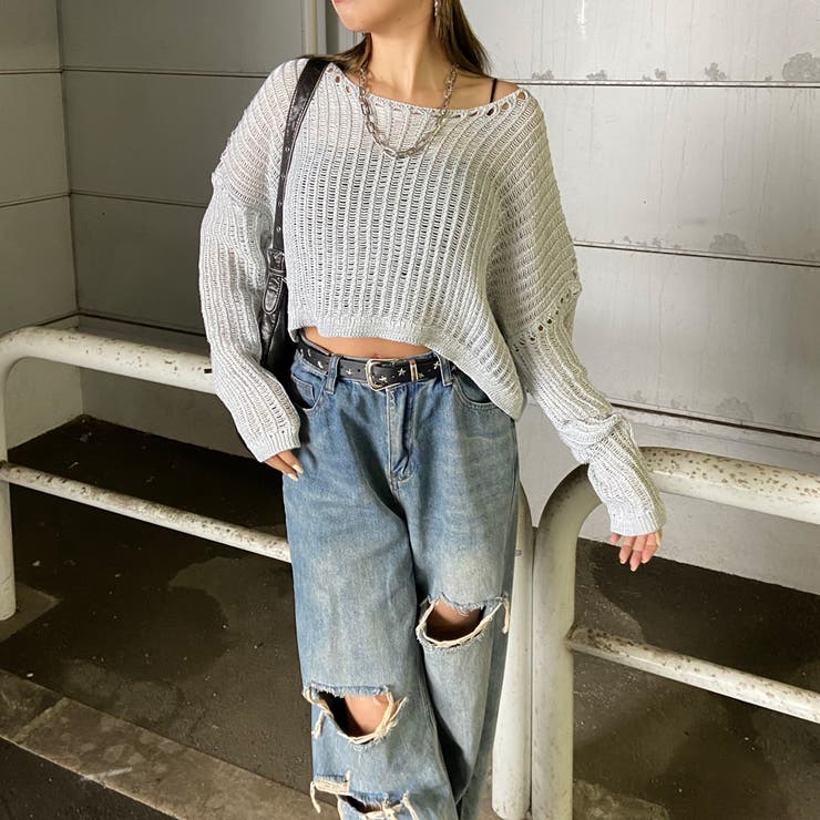 MIX透かしプルオーバー | non-hedge  | 詳細画像23 