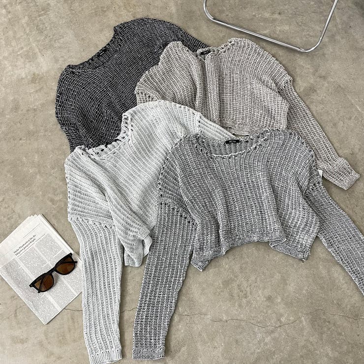 MIX透かしプルオーバー | non-hedge  | 詳細画像26 