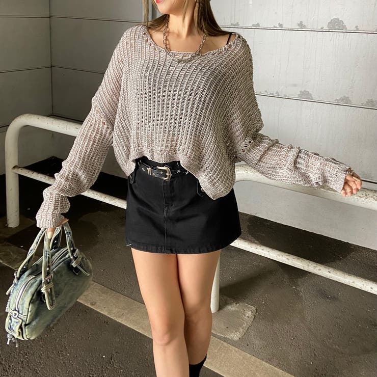 MIX透かしプルオーバー | non-hedge  | 詳細画像7 