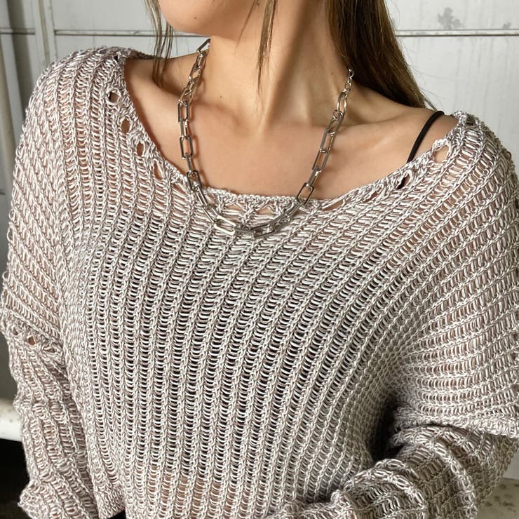 MIX透かしプルオーバー | non-hedge  | 詳細画像8 