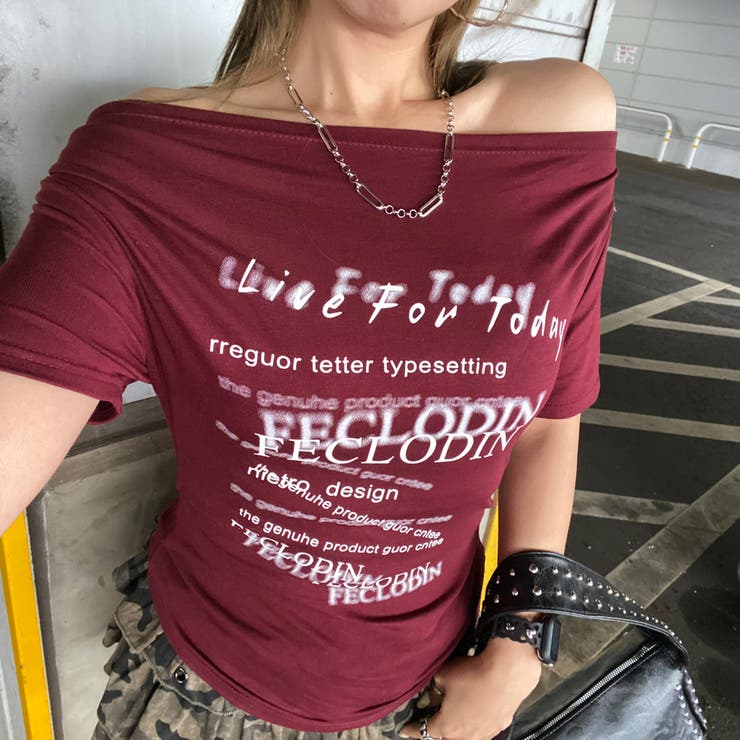 オフショルサイドドロストTシャツ | non-hedge  | 詳細画像19 
