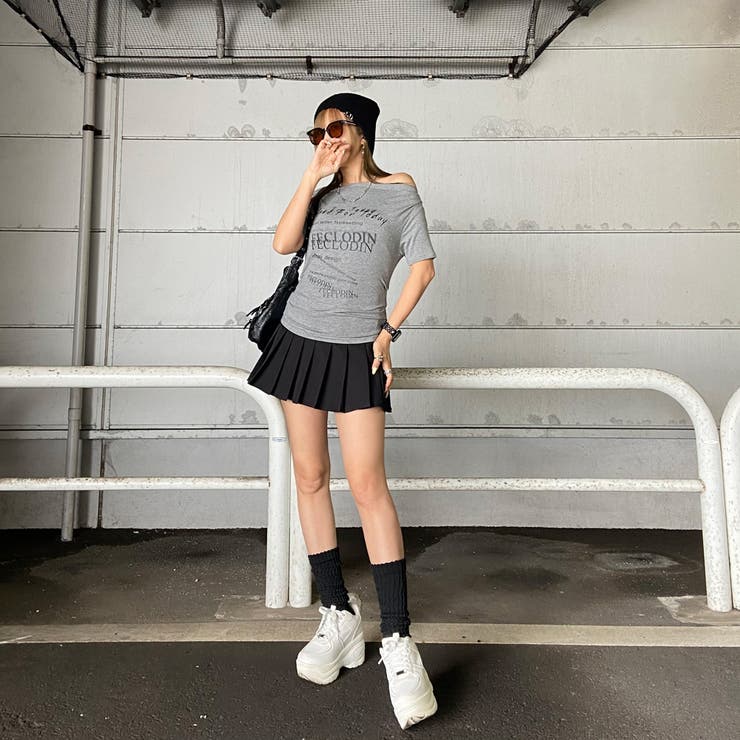 オフショルサイドドロストTシャツ | non-hedge  | 詳細画像20 