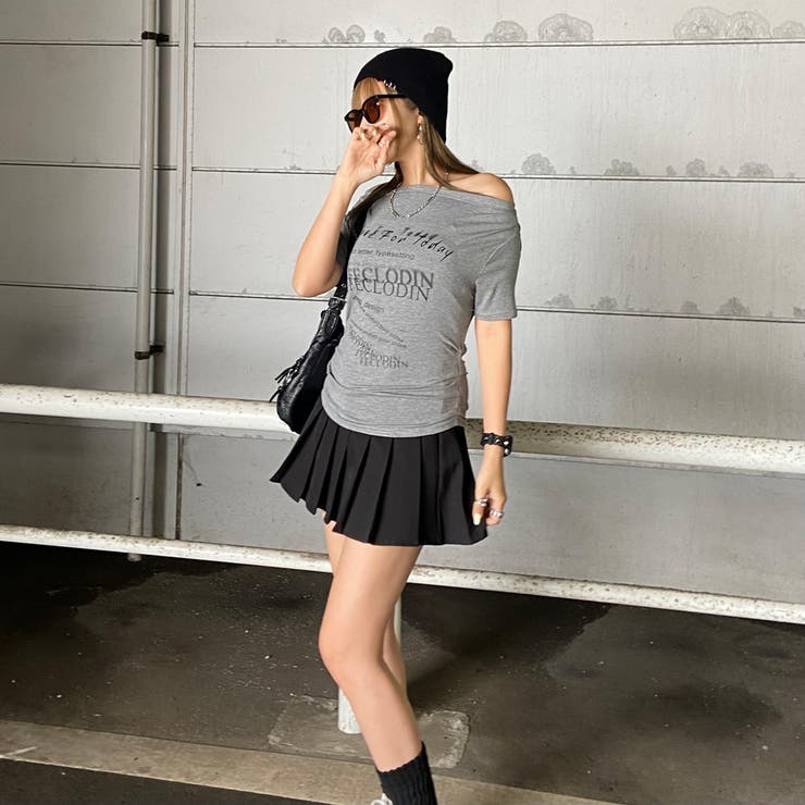 オフショルサイドドロストTシャツ | non-hedge  | 詳細画像21 