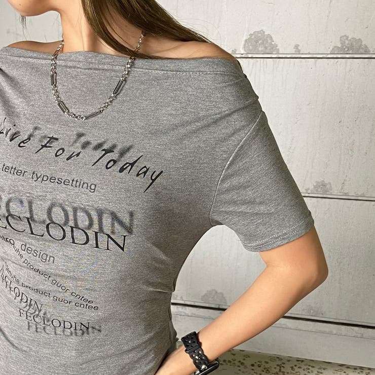 オフショルサイドドロストTシャツ | non-hedge  | 詳細画像32 