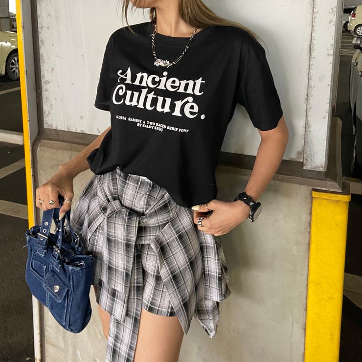 ブラック | Tシャツ・チェックスカートセットアップ | non-hedge 