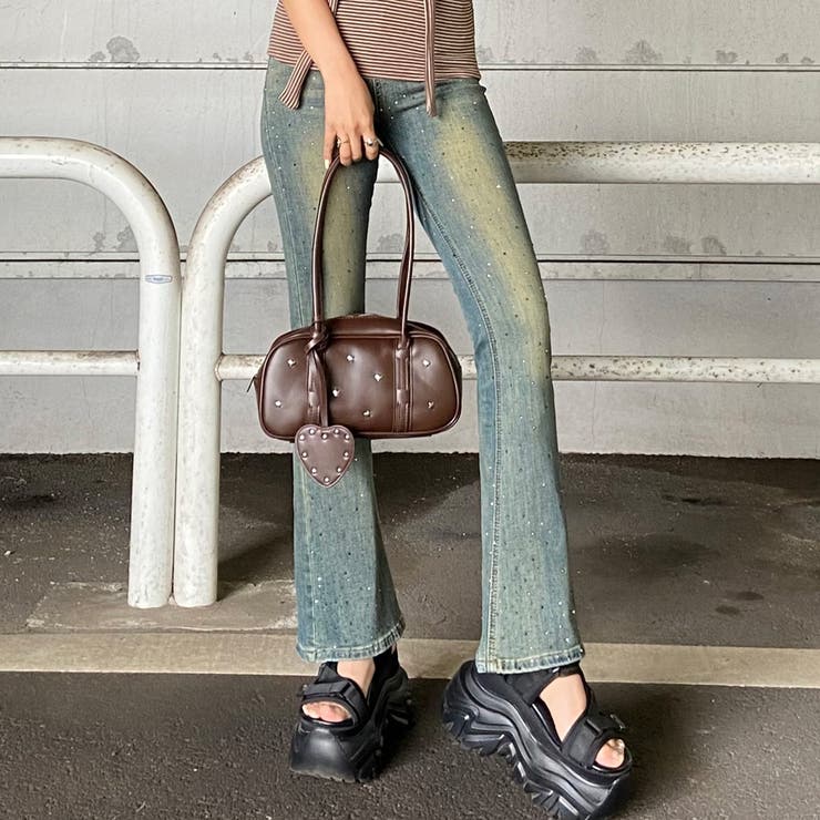 シルバーモチーフチャーム付きボストンバッグ | non-hedge  | 詳細画像44 