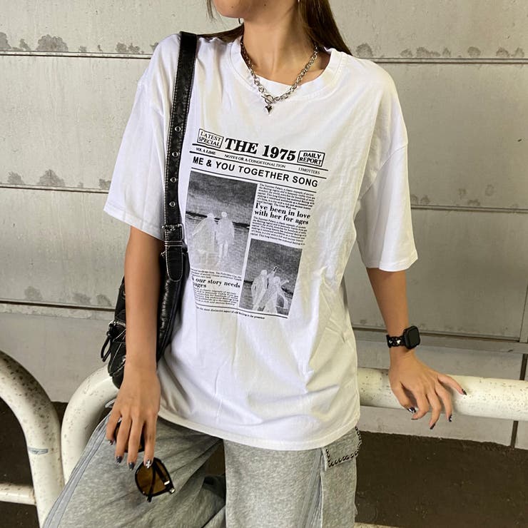 オフホワイト | ブリーチ転写ビッグTシャツ | non-hedge 