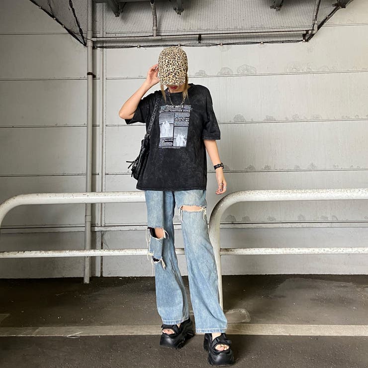 ブリーチ転写ビッグTシャツ | non-hedge  | 詳細画像7 