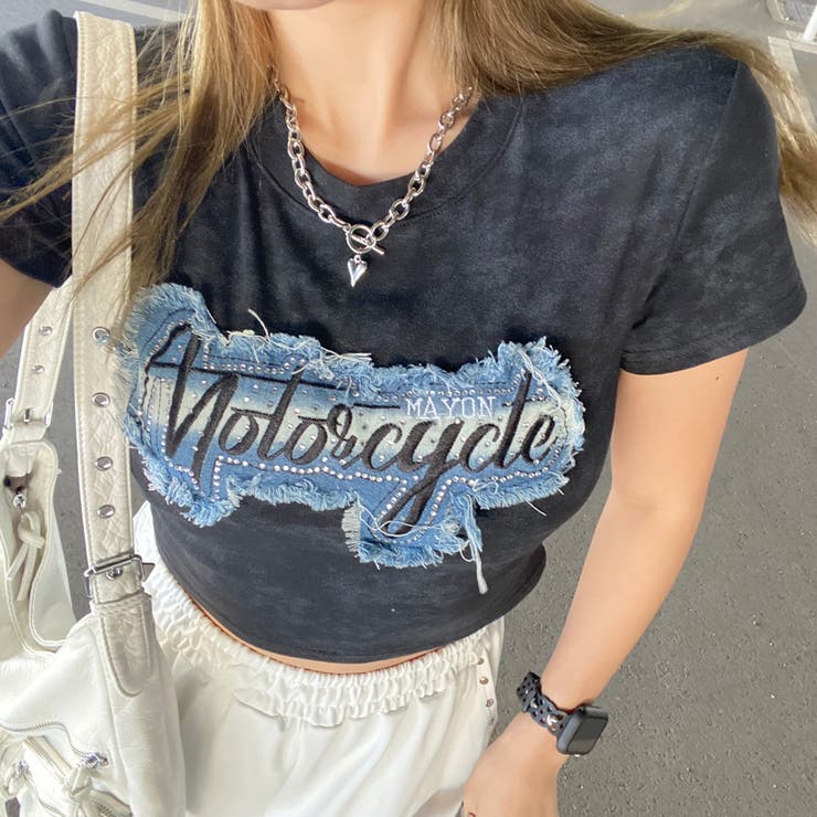 デニムストーンロゴチビTシャツ | non-hedge  | 詳細画像18 