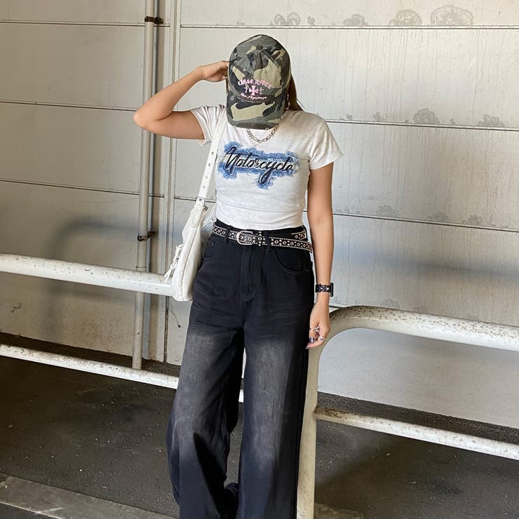 デニムストーンロゴチビTシャツ | non-hedge  | 詳細画像3 