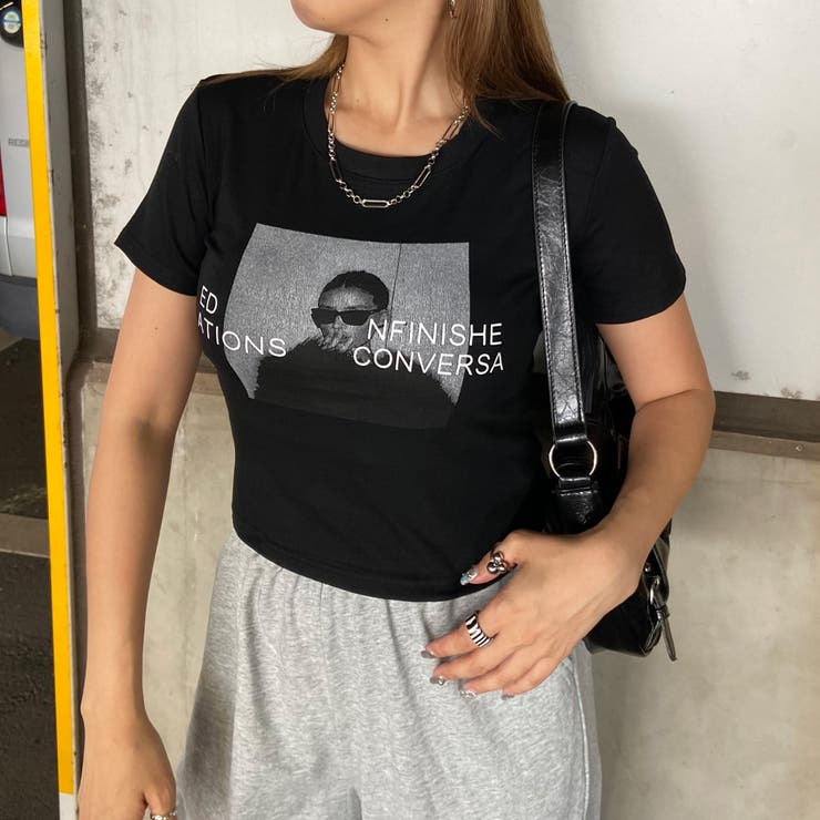 ブラック | 転写チビTシャツ | non-hedge 