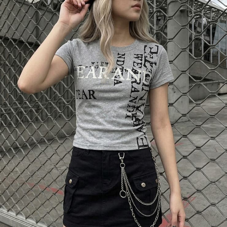 グレー | シルバーロゴTシャツ | non-hedge 
