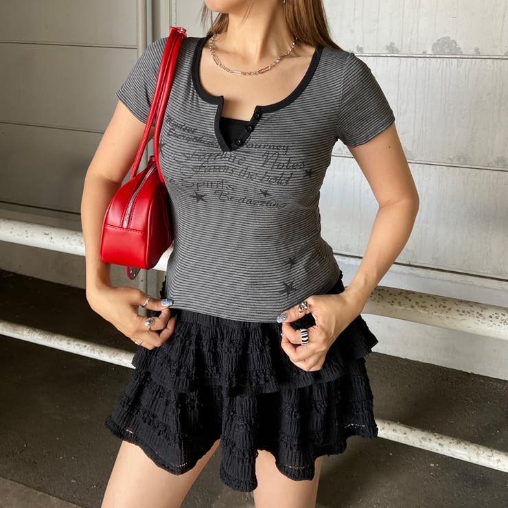 ボーダースターロゴTシャツ | non-hedge  | 詳細画像12 