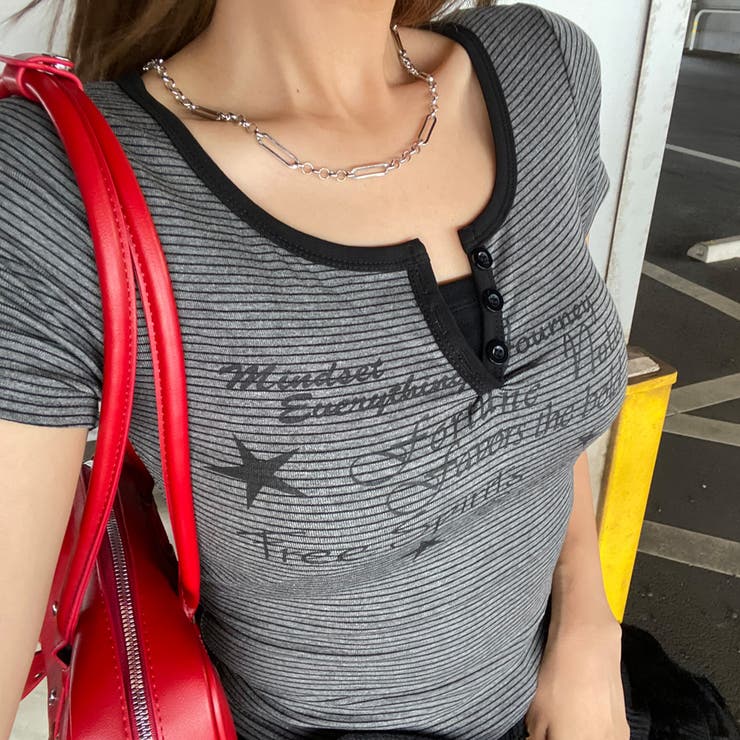ボーダースターロゴTシャツ | non-hedge  | 詳細画像14 