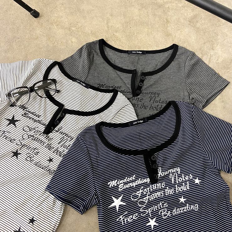 ボーダースターロゴTシャツ | non-hedge  | 詳細画像36 