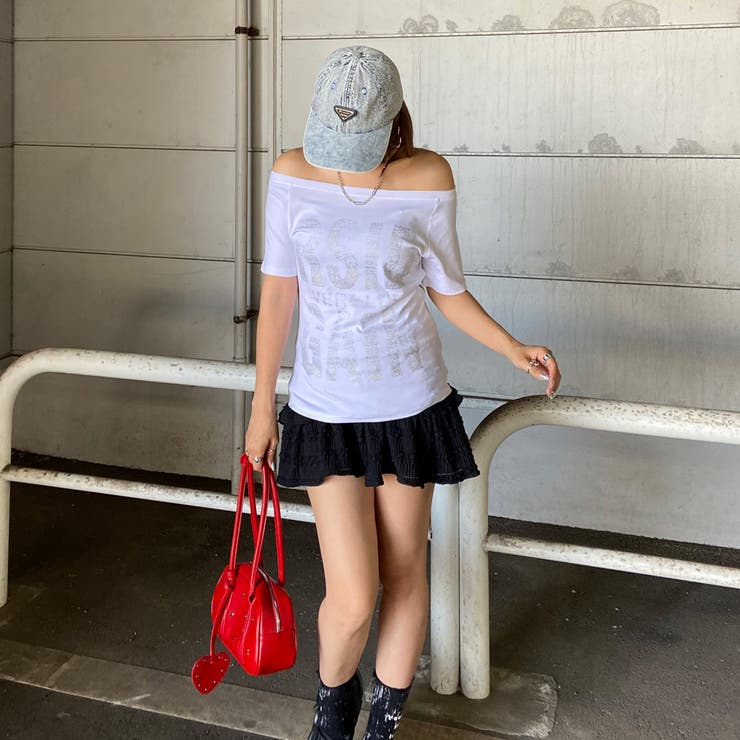 オフショルビッグロゴTシャツ | non-hedge  | 詳細画像18 