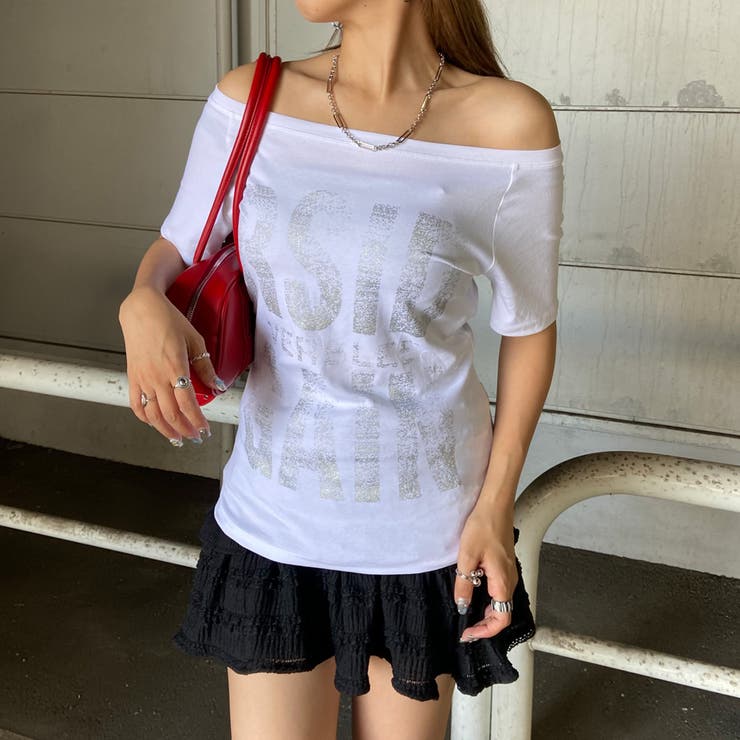 オフショルビッグロゴTシャツ | non-hedge  | 詳細画像20 