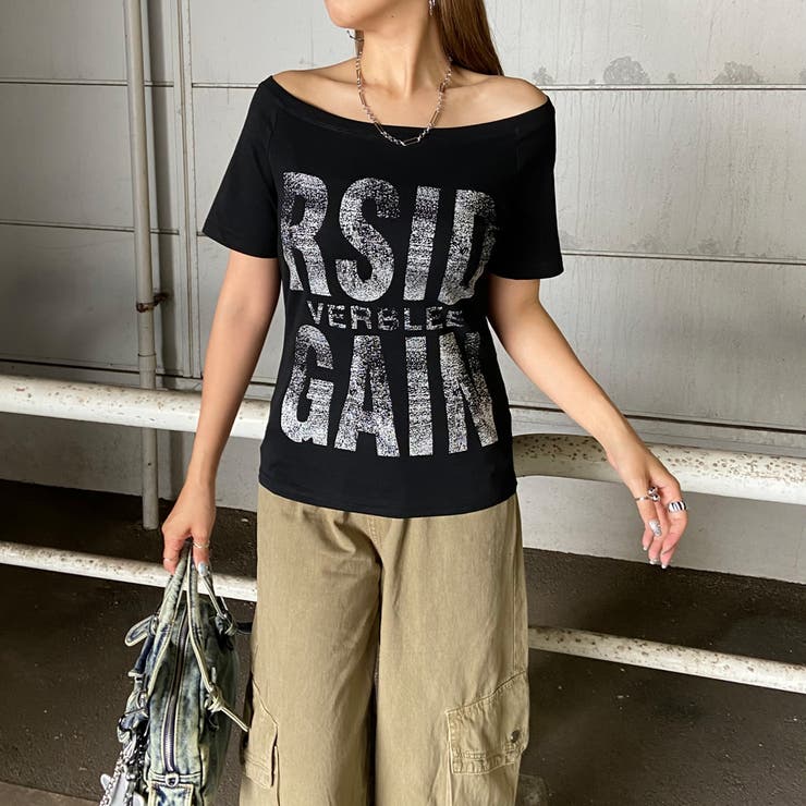 オフショルビッグロゴTシャツ | non-hedge  | 詳細画像4 
