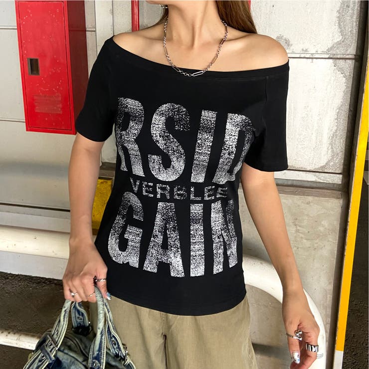 オフショルビッグロゴTシャツ | non-hedge  | 詳細画像5 